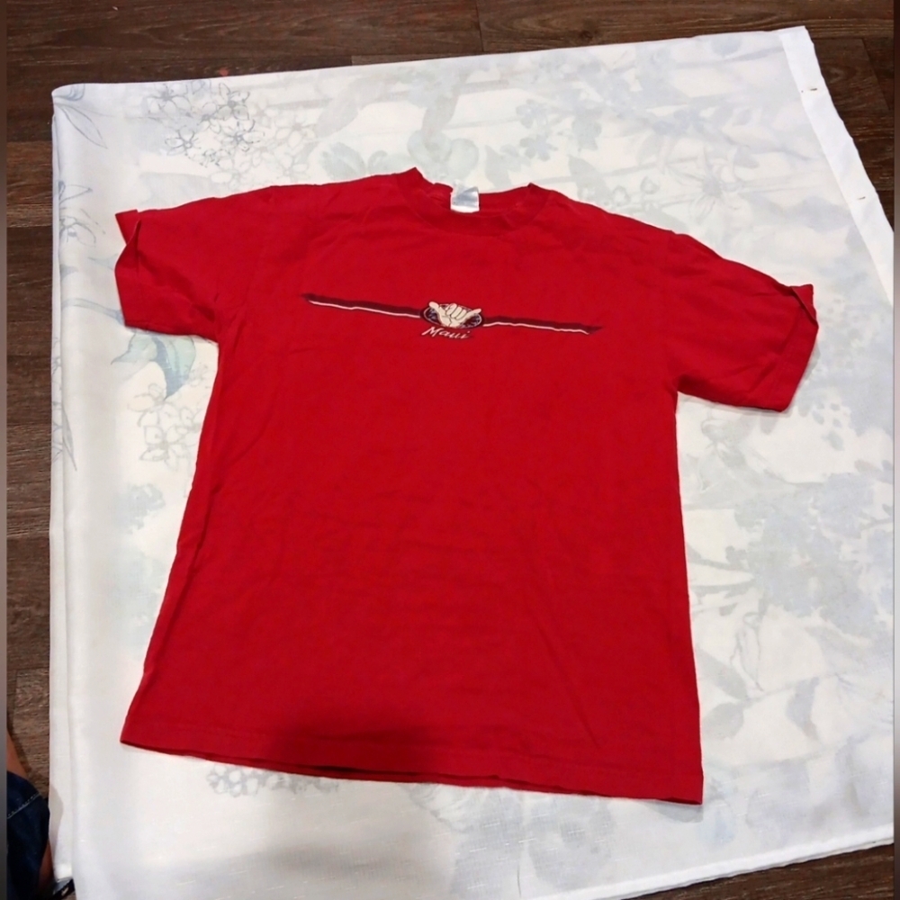 Vintage 90s  Hang Loose Hawaii Double Sided T Shirt Shaka Sign Mens Size M